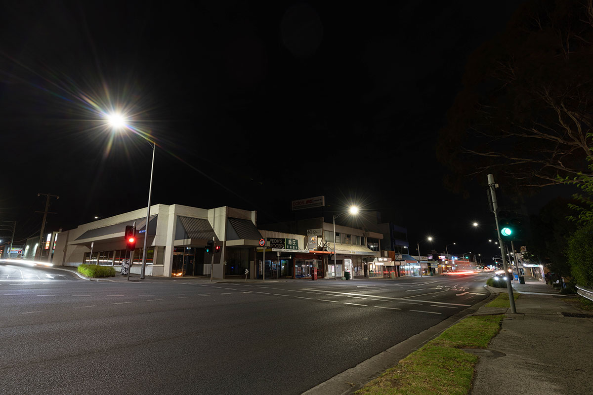 Street lights upgraded to LEDs on Dorset Road and Chandler Road Intersection