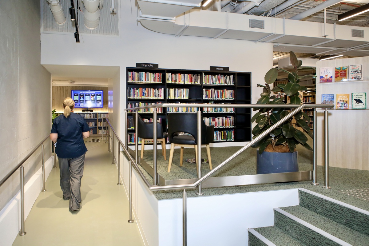 Access ramp at new Bayswater Library - first day open 15 Sept 2025