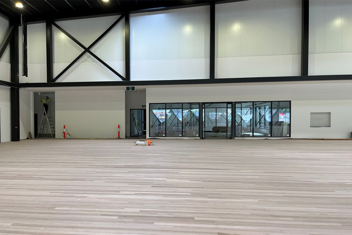 New indoor netball court and office space at Knox Regional Netball Centre
