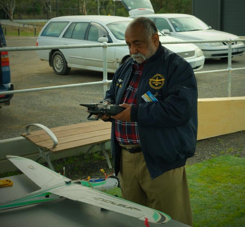 VARMS member with his model aircraft