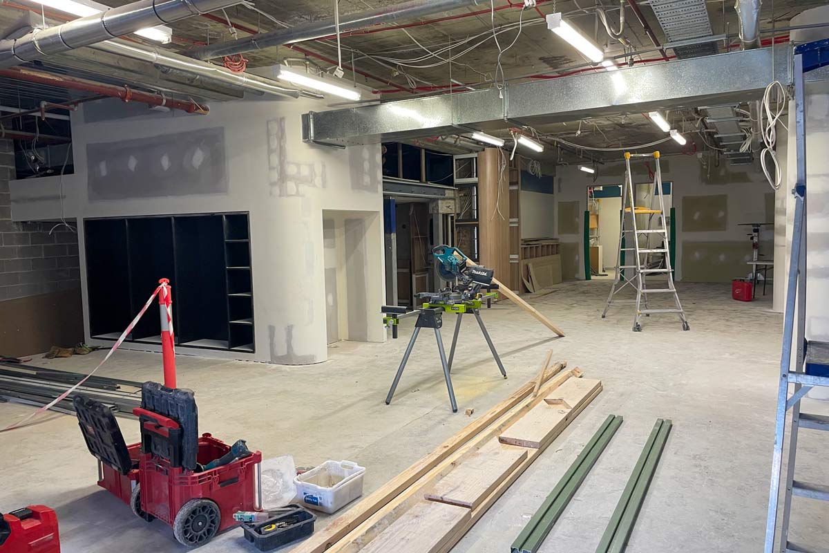 Bayswater library relocation - construction progress - July 2025