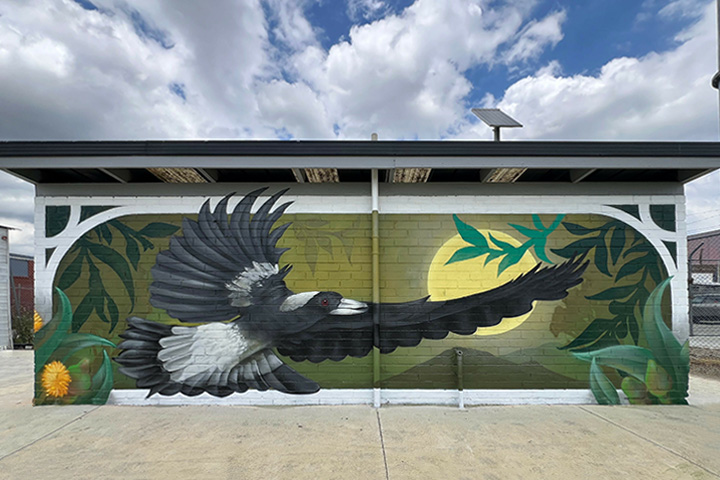 Morning Warble mural