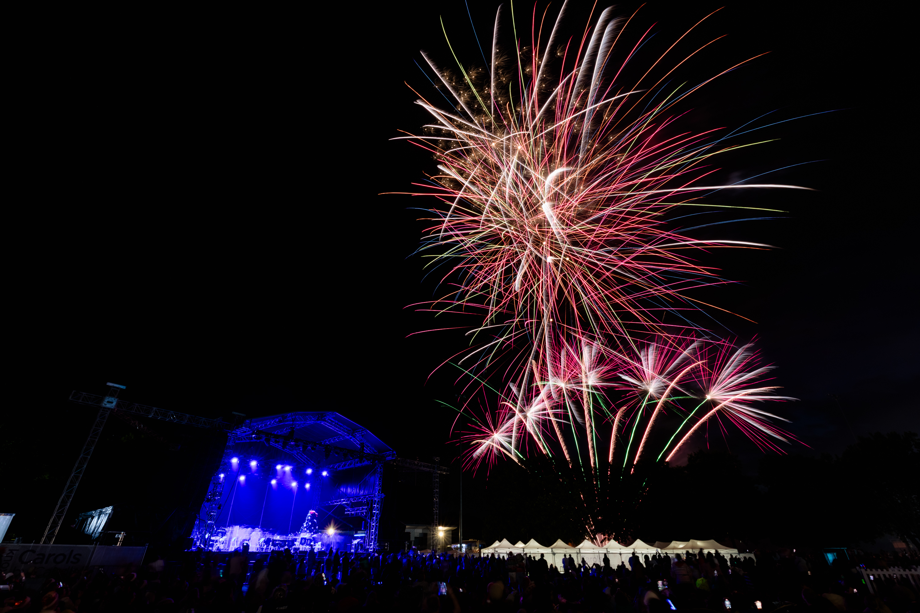 Fireworks at the Knox Carols