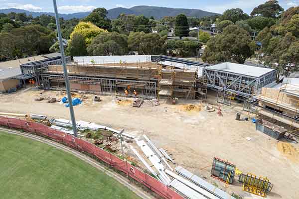 Fairpark multipurpose facility project - drone overview