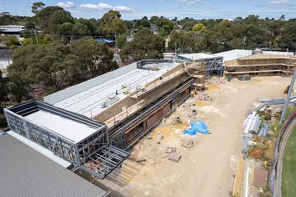 Fairpark multipurpose facility project - drone shot