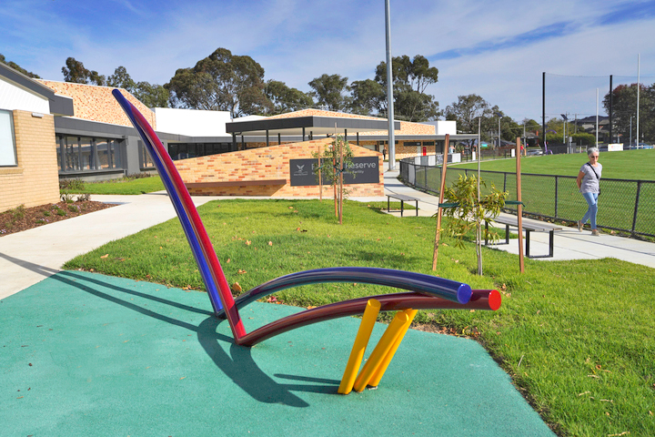 In-Line (Line 1 cricket) sculpture