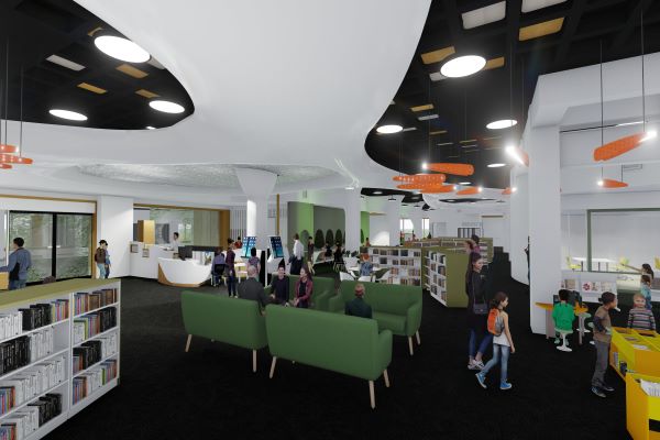 Interior of the new Knox Library to be built at Westfield.