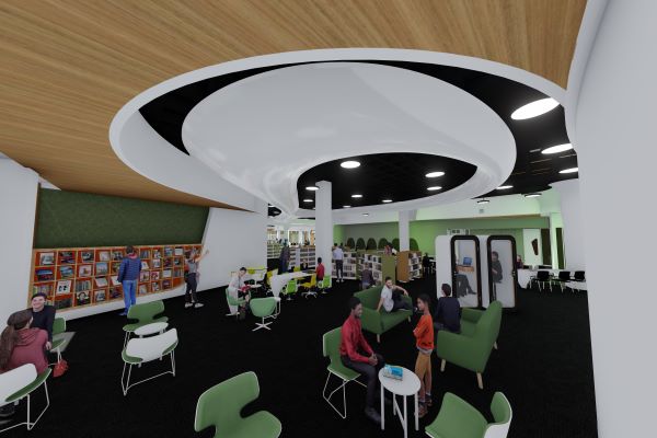 Interior of the new Knox Library to be built at Westfield.