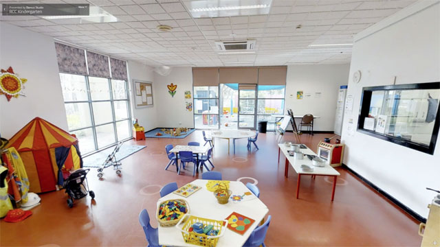 photo of kinder rooms in Rowville Community Centre and link to video
