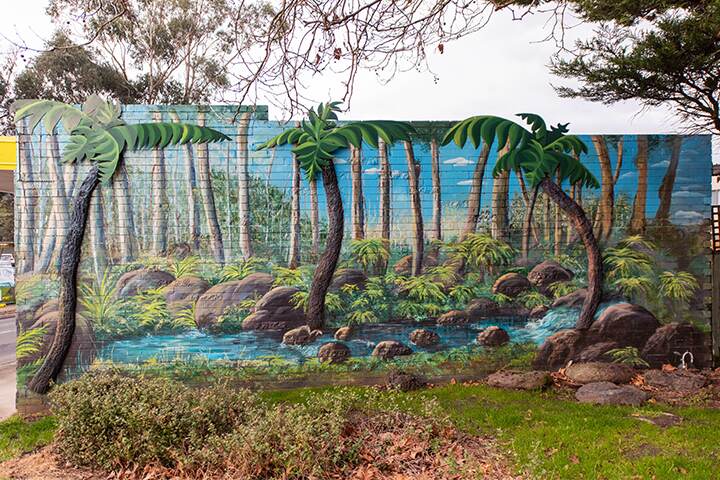 Tree Fern Landscape mural