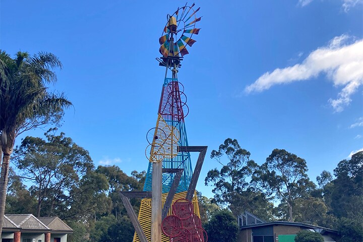 Windmill sculpture