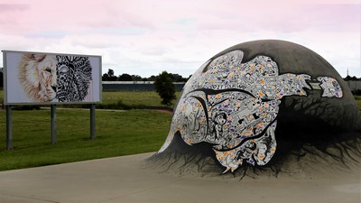 Public artwork titled Reach for the Stars by Fausto Gallego located at Knox Skate and BMX Park