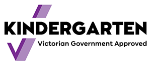 Victorian government approved kinder tick logo