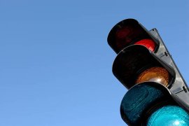 Traffic lights.