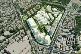 An artist's image of Wantirna Health Precinct.
