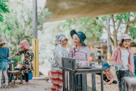 Children playing at kindergarten