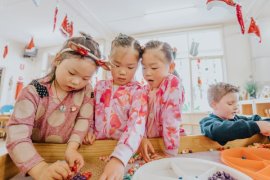 Children at a kindergarten in Knox