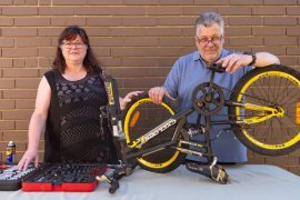 Knox Repair Cafe members Stephanie and Paul Mapleson.