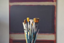Various art paint brushes