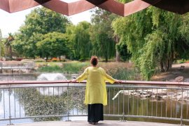 Person looking out to water