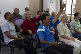 People attending a workshop