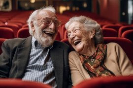 Two people at the movies