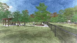 Artist's impression of Wantirna Reserve Dog Park & Playspace 