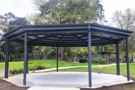 gazebo at Wally Tew reserve