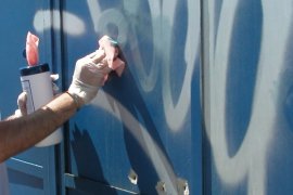 removing graffiti