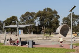 boy skating at park