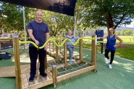 People using the Seniors Exercise Park