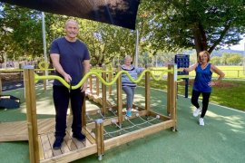 People at the Seniors Exercise Park