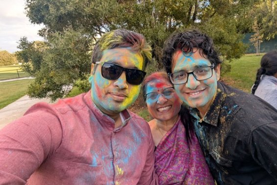 People celebrating Holi
