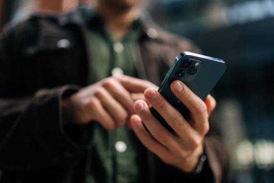 Person looking at their phone.