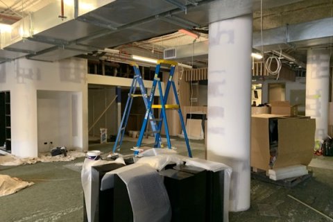 Bayswater Library relocation - interior construction progress