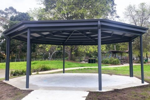 New gazebo at Wally Tew Reserver