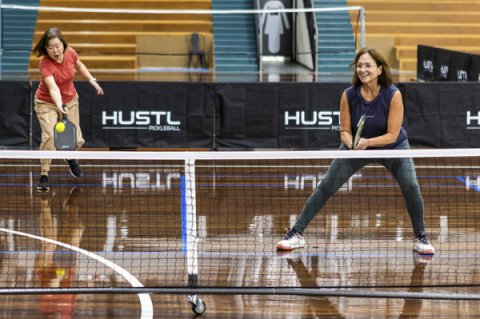 pickleball players